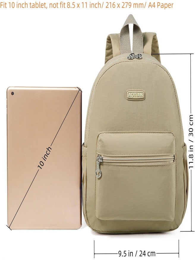 AOTIAN Women's Mini Backpacks Lightweight Backpack Small Shoulder Bag Daypack for Casual 7 Litres, khaki, Mini, Daypack Backpacks - Image 3