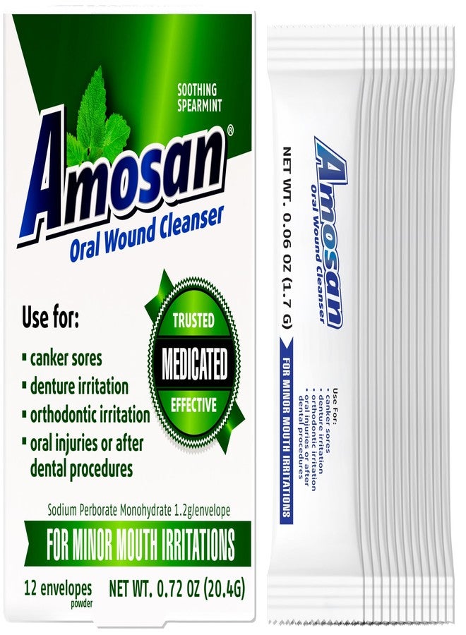 Amosan غسول أموسان لتنظيف جروح الفم - بنكهة النعناع - Image 2