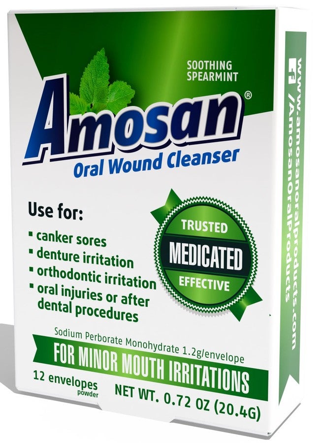 Amosan غسول أموسان لتنظيف جروح الفم - بنكهة النعناع - Image 3
