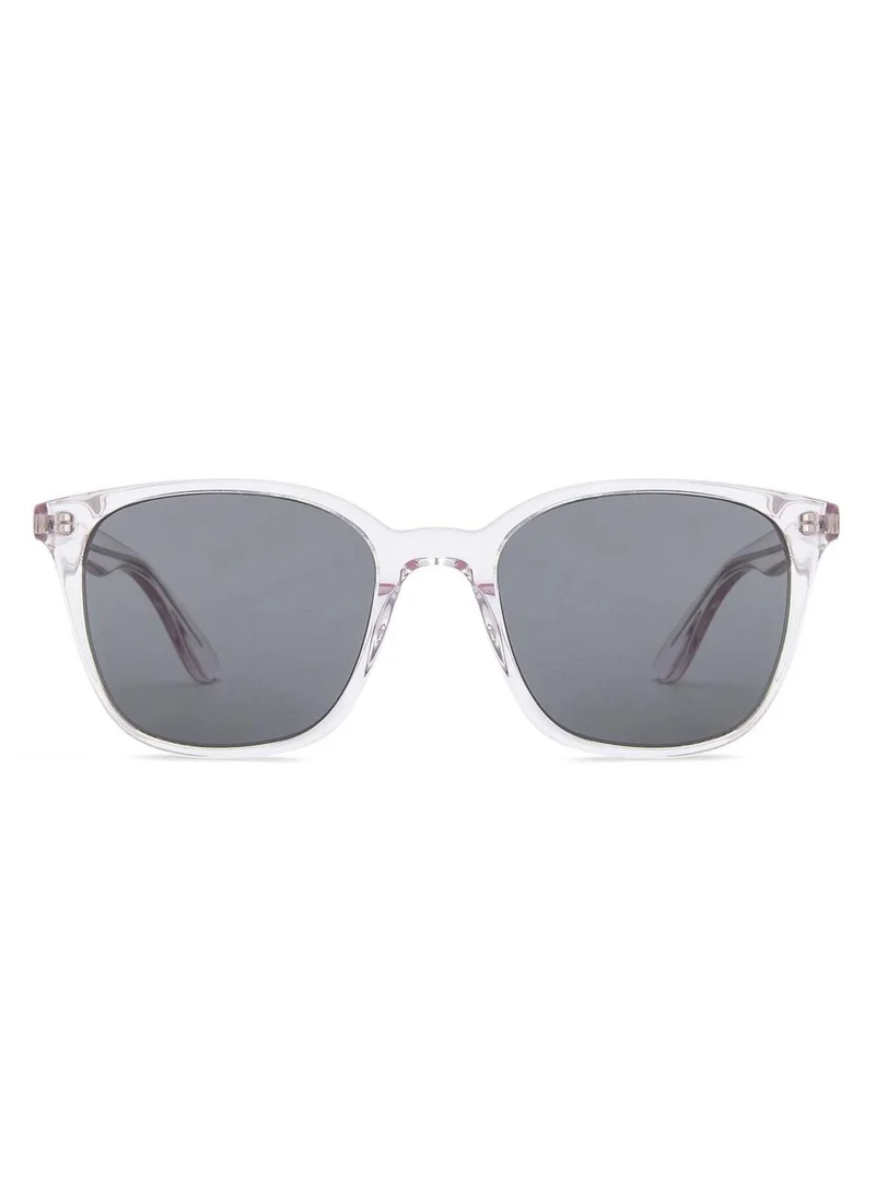 John Jacobs John Jacobs | UV Protection Sunglasses For Women | Pink Transparent Grey Solid Full Rim Wayfarer JJ S13313-C3 - Pack of 1