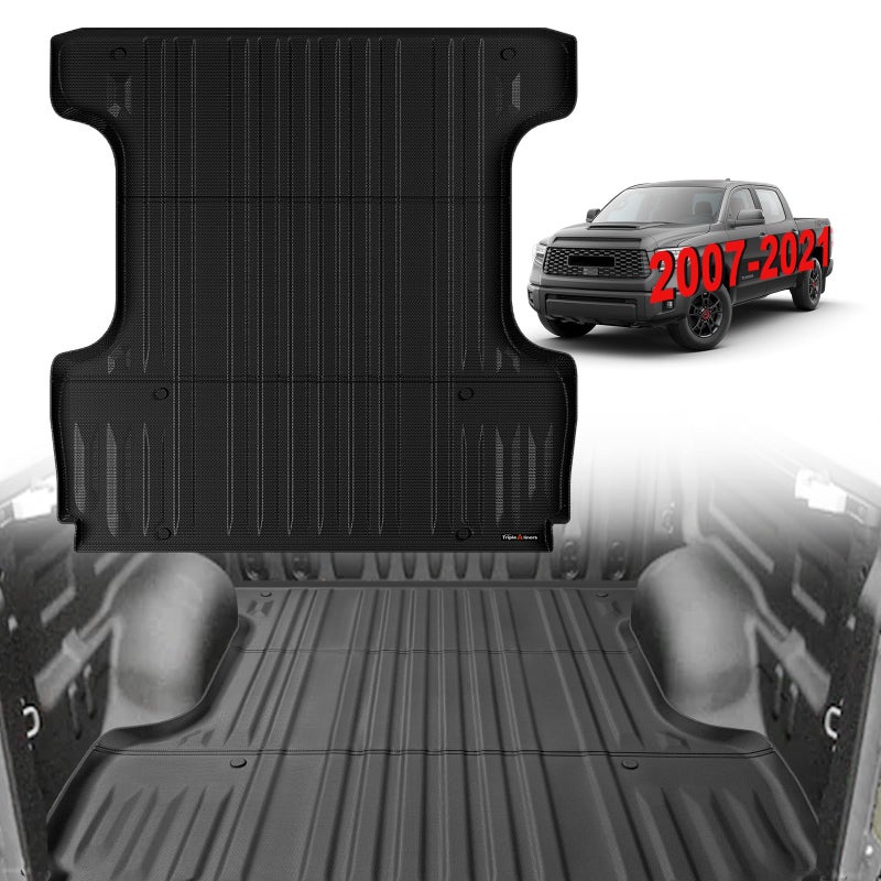TripleAliners Truck Mat Compatible with 20072021 Toyota Tundra 55FT Accessories Truck Bed Mat Heavy Duty Custom Fit All Weather Protection TPE Pickup Liner - Image 3
