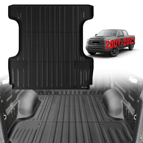 TripleAliners Truck Mat Compatible with 20072021 Toyota Tundra 55FT Accessories Truck Bed Mat Heavy Duty Custom Fit All Weather Protection TPE Pickup Liner - Image 1
