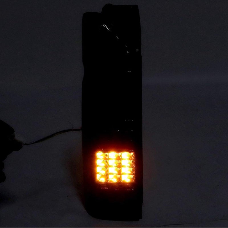 ويوبلز مجموعة مصابيح خلفية، زوج من مصابيح LED الخلفية، مصباح خلفي رباعي مناسب لسيارة هايس 200 كوميوتر فان 2005-2017 (شفاف) - Image 3