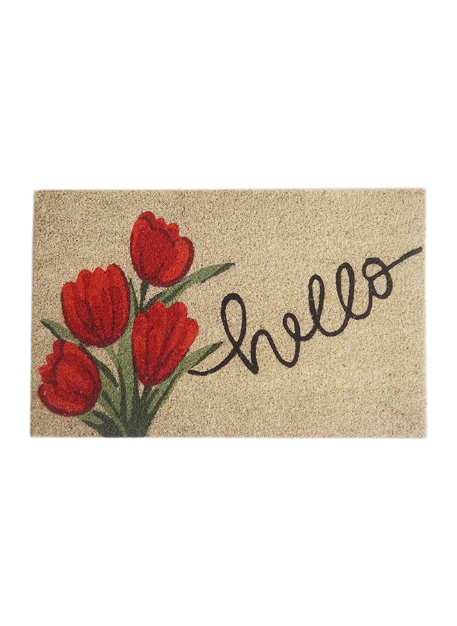 Orchid سجادة باب مطبوعة بجوز الهند من Orchid Hello Bleach مقاس 40 × 60 سم  - Image 1