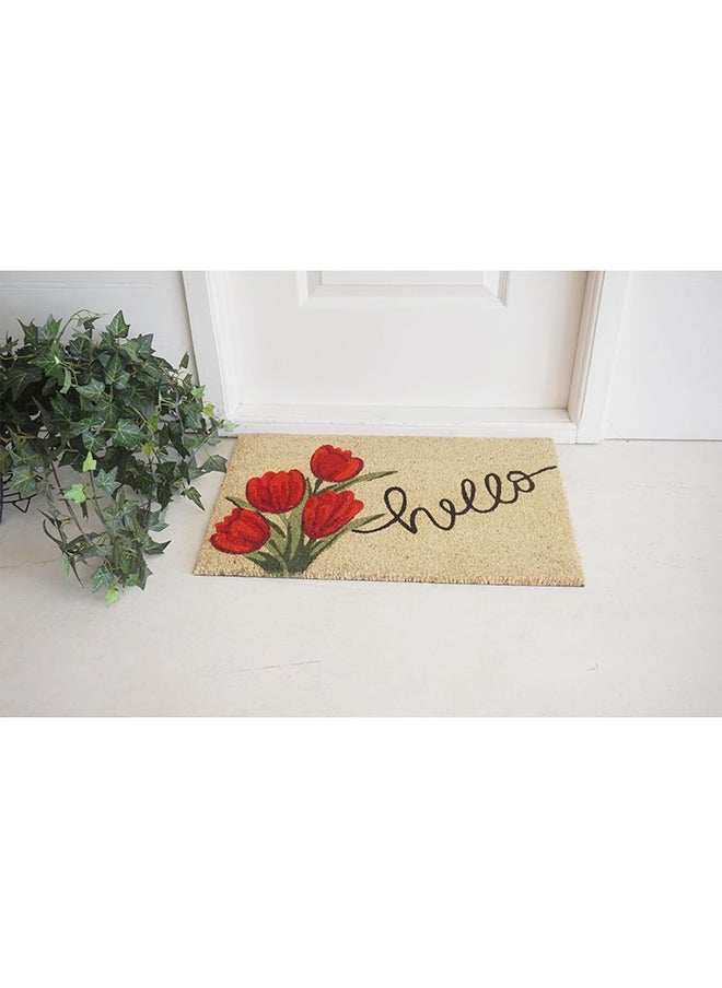 Orchid سجادة باب مطبوعة بجوز الهند من Orchid Hello Bleach مقاس 40 × 60 سم  - Image 2
