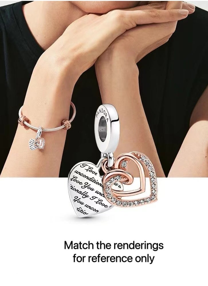 Pandora Violet PANDORA Jewelry Zirconia Dangle Charm in Sterling Silver DIY Charms Jewelry Gift for Women Girls  - Image 2