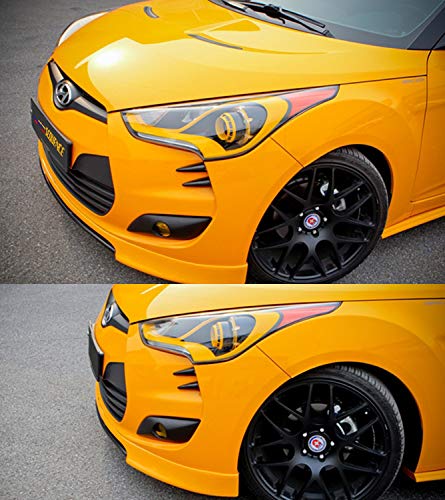 SEQUENCE Front Head Lamp Devil's Claw Point Molding 4-pc Set For Hyundai Veloster 2012 2013 2014 2015 2016 2017 - Image 3