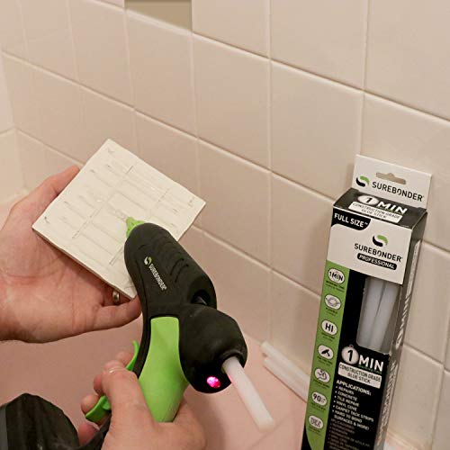 Surebonder Construction Professional Grade Adhesive Hot Melt Glue Sticks - Full Size 10" L, 0.43" D - 1 Minute Working Time, for Home Repairs & Strong Bonds, (CG-1R10T) - Image 4