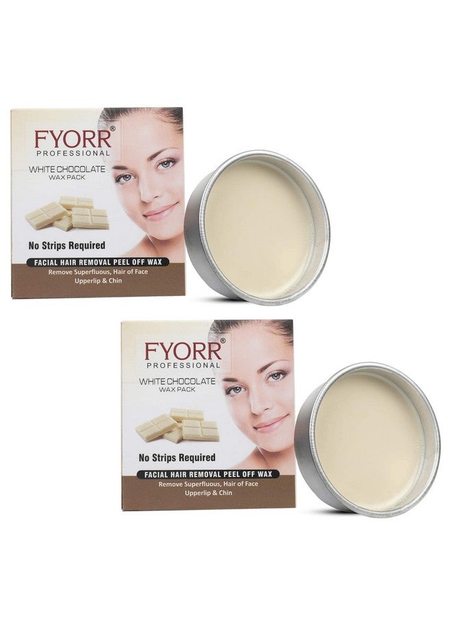FYORR Facial Katori Peeloff Wax Combo Of 2 White Chocolate 80 Gm Each - Image 2