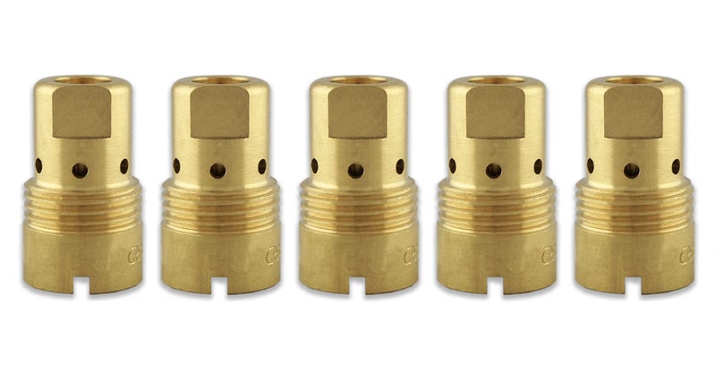 D1 Gas Diffuser Brass Centerfire for Bernard MIG Welding Gun Large Nozzle 5PK