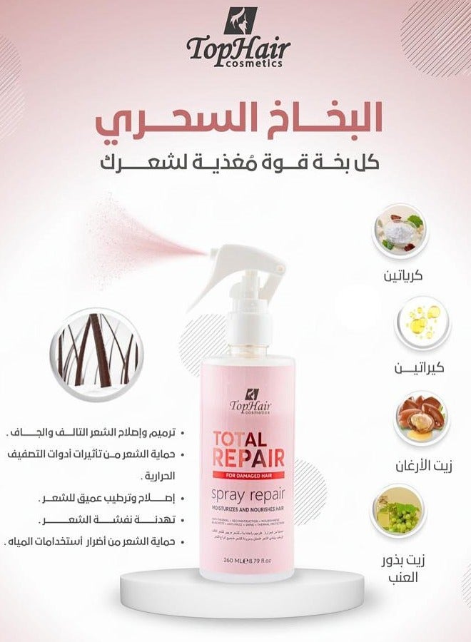 TopHair Leblon Hair Spray for Repair, Restoration and Smoothing 260 ml - Image 2