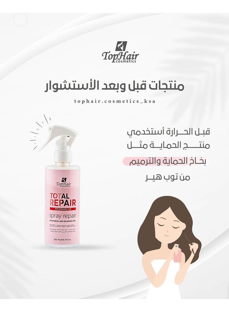 TopHair Leblon Hair Spray for Repair, Restoration and Smoothing 260 ml - Image 3