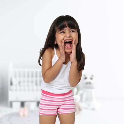 YouGotPlanB Cotton Trunks for Girls | Ages 4-16 | Stretchable Trunks for Kids | Snug-Fit | Perfect for Active Girls - Image 5
