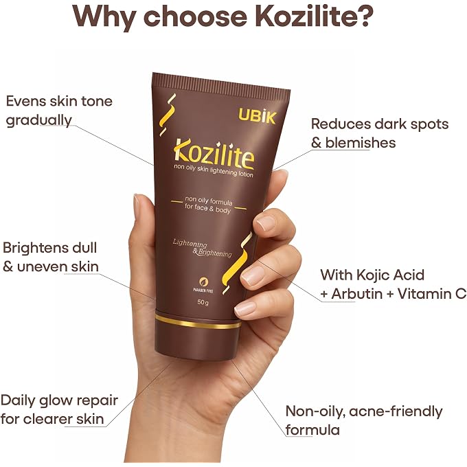 ETHIGLO Kozilite_Non Oily Lotion for Face & Body - 50gm - Pack of 1 - Image 3