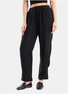 Clue Boyfriend Fit Solid Pants  - Image 1