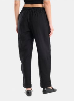Clue Boyfriend Fit Solid Pants  - Image 4