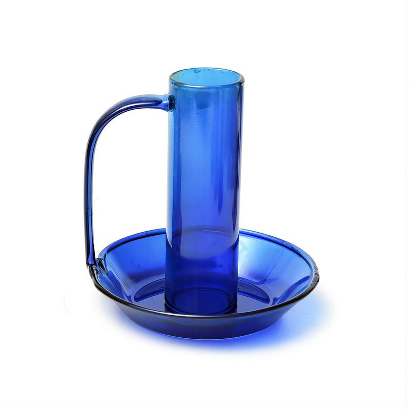 Upgraded Glass Taper Candle Holder Non Slip Base No Wax Leak for Home Use - Image 1