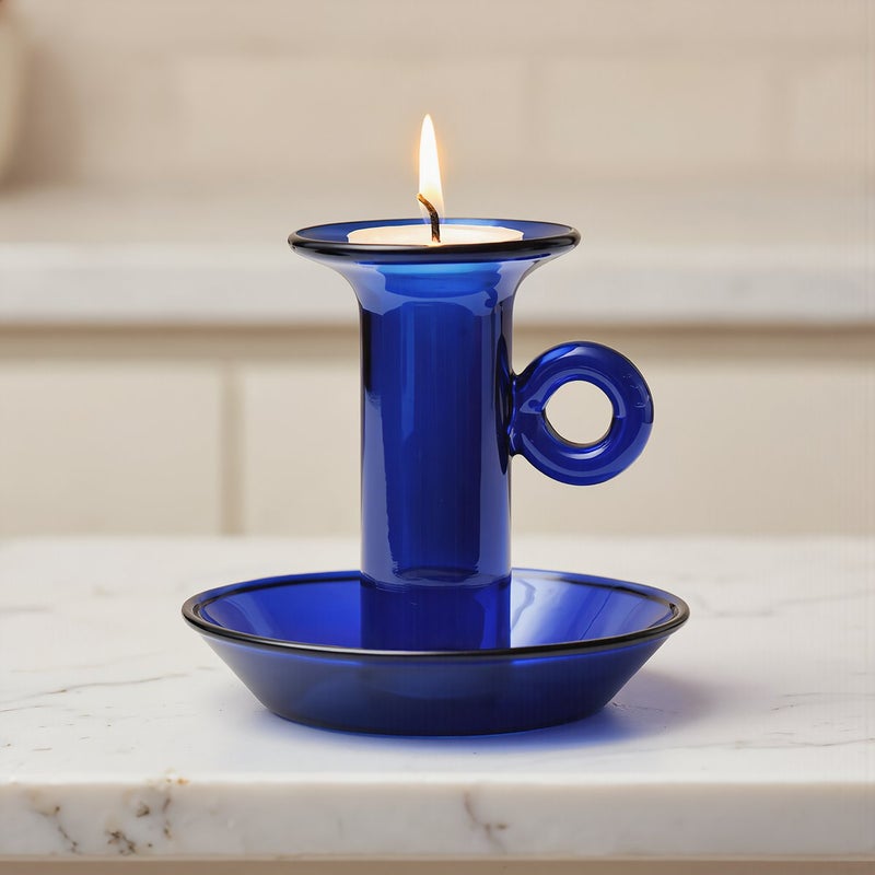 Upgraded Glass Taper Candle Holder Non Slip Base No Wax Leak for Home Use - Image 4