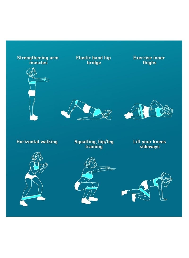 كيلا مجموعة من 3 أشرطة مقاومة لتمارين الساقين مصنوعة من نسيج نايلون عريض، 3 مستويات مقاومة، أشرطة مقاومة ثقيلة متعددة الألوان لتمارين القرفصاء والتمدد وتمارين الورك والأرداف للرجال والنساء - Image 5