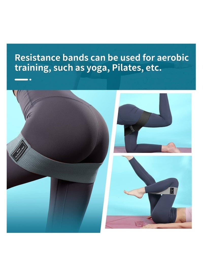 كيلا مجموعة من 3 أشرطة مقاومة لتمارين الساقين مصنوعة من نسيج نايلون عريض، 3 مستويات مقاومة، أشرطة مقاومة ثقيلة متعددة الألوان لتمارين القرفصاء والتمدد وتمارين الورك والأرداف للرجال والنساء - Image 4