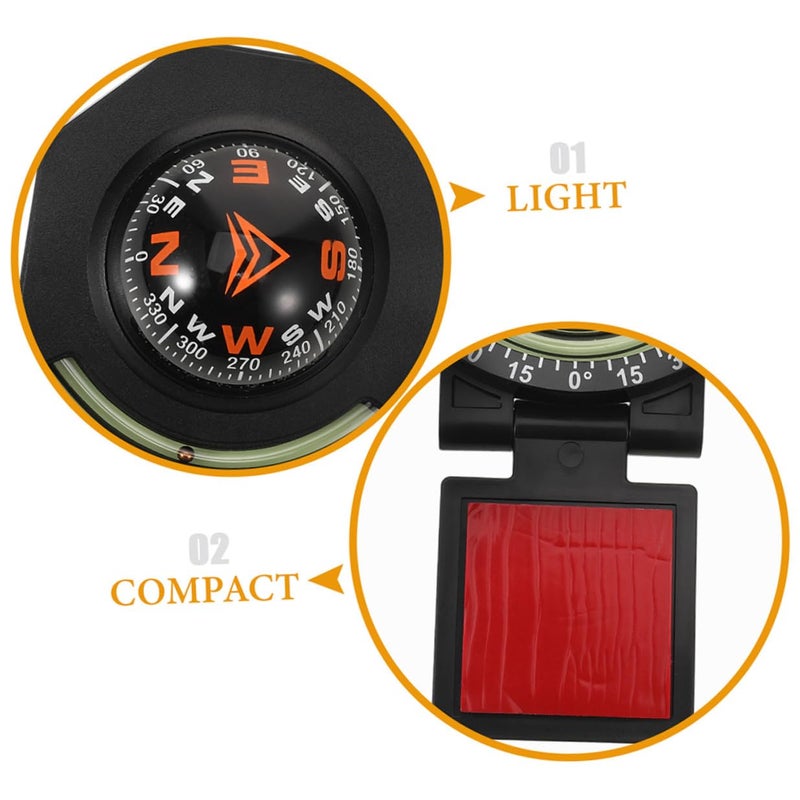 2 Pcs Car Compass with Inclinometer High Accuracy for Dashboard Boat Motorcycle Navigation - Image 4