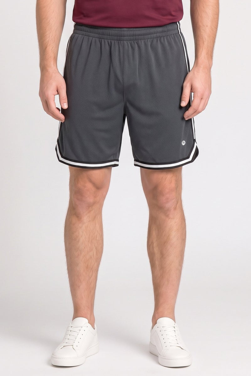 RBX Men Sportswear Fit Basketball Shorts, Charcoal Grey - Image 1