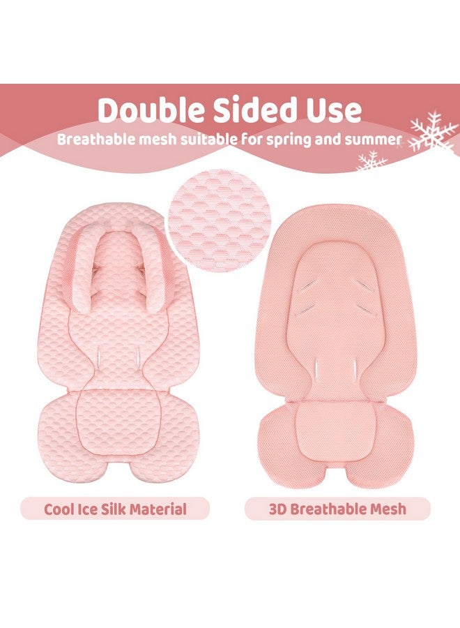 KAKIBLIN Infant Car Seat Insert, Baby Car Seat Cooler Pad, Breathable Mesh Infant Car Seat Cooling Pad Insert Liner for Summer, Stroller Cooling Pad or Girls Boys,Strollers, Car Seat,High Chair,Swing - Image 4