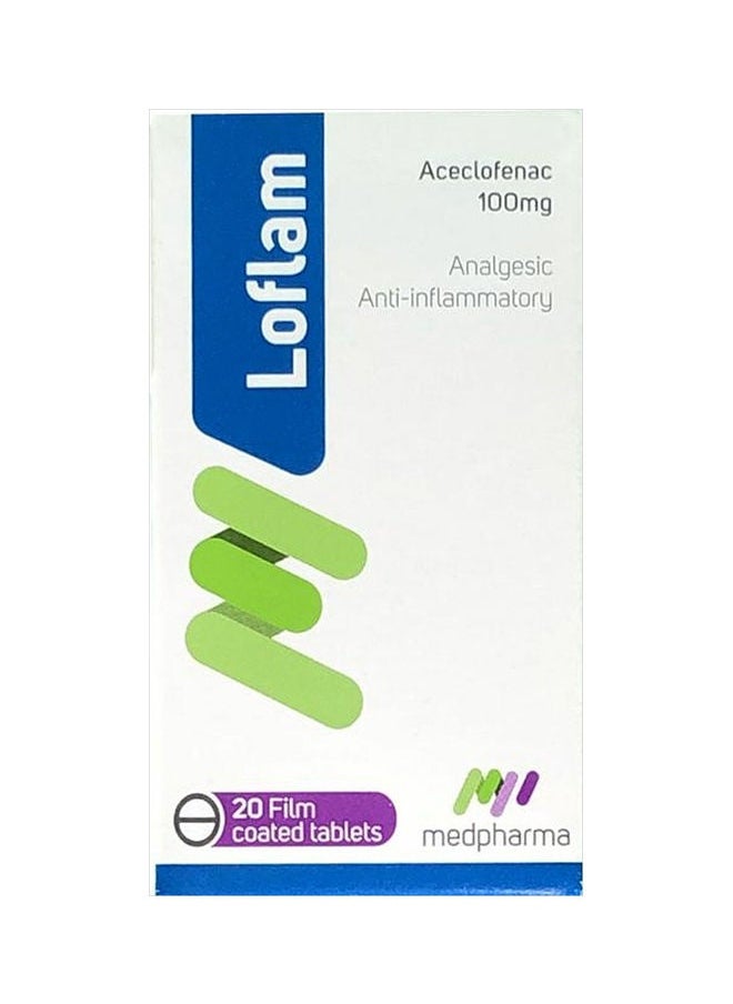 Medpharma - Loflam 100Mg Tab 20'S - Image 1