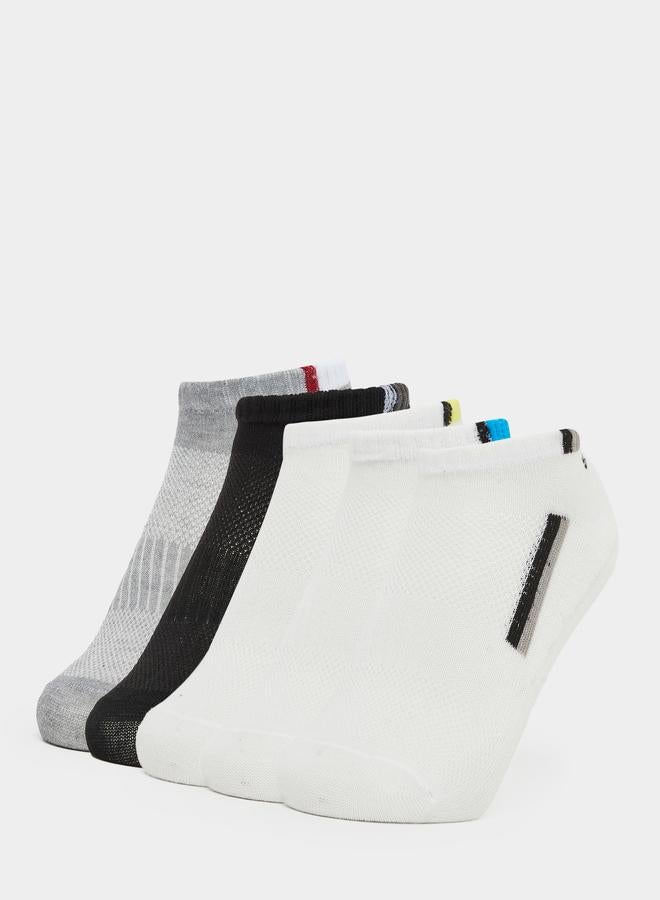 Styli Set of 5 - Ribbed Cuff Ankle Socks - Image 1