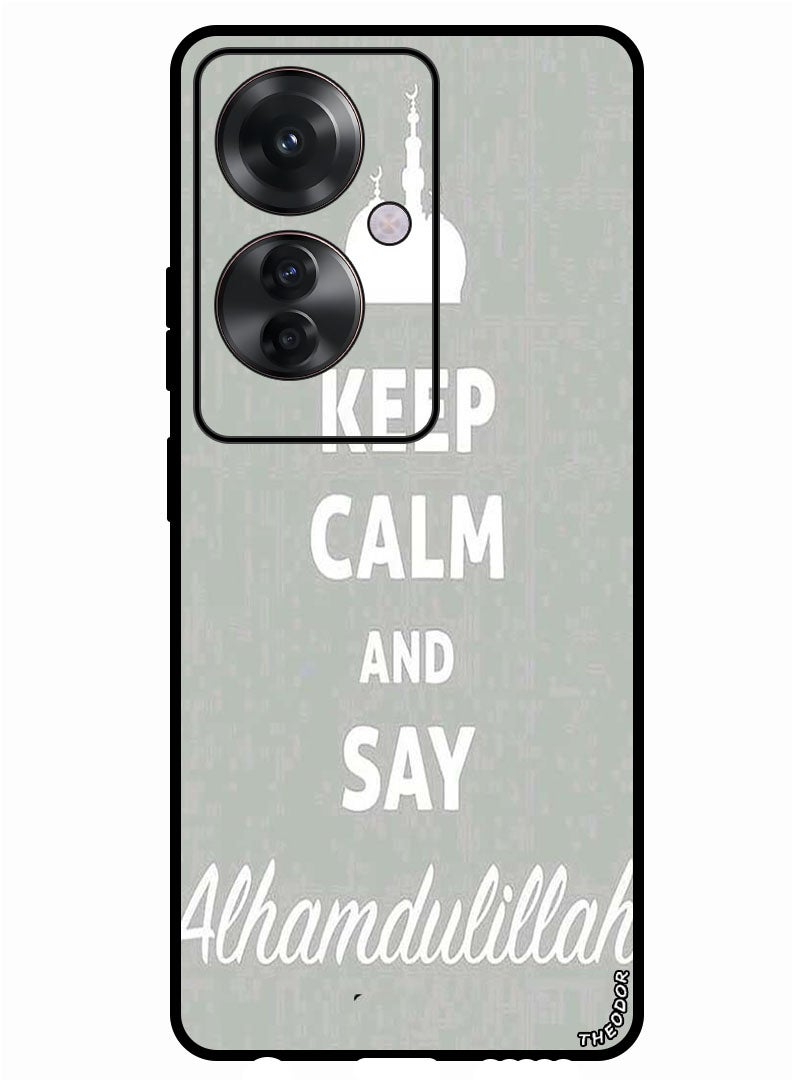 Theodor Protective Case Anti Scratch Shock Proof Bumper Cover For Oppo Reno 11F Keep Calm - Image 1