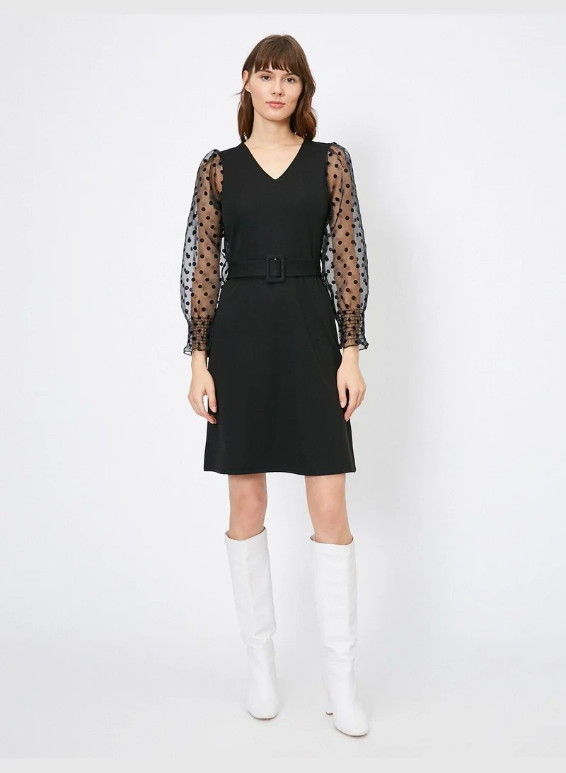 KOTON V Neck Dress