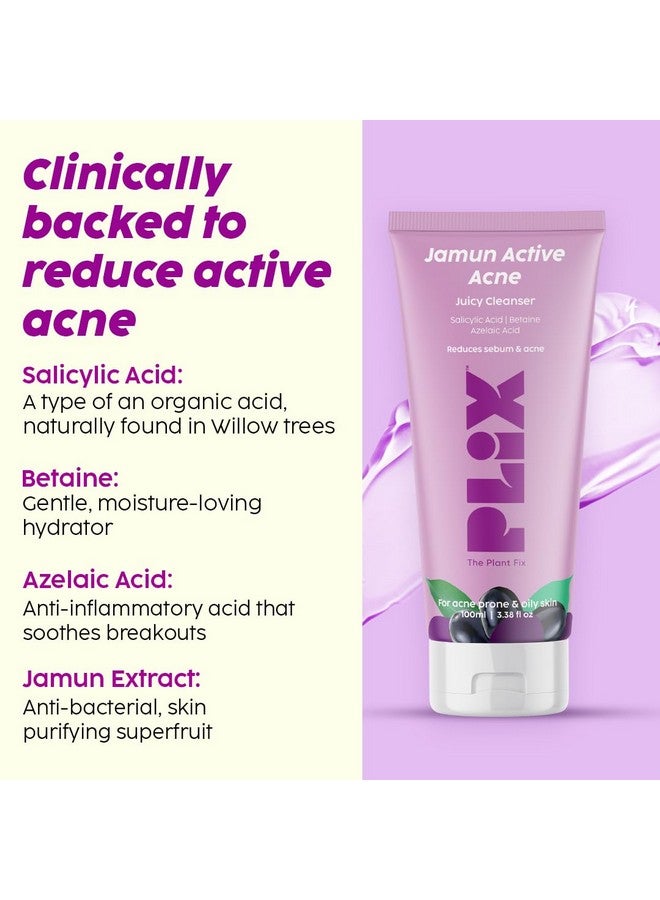 بليكس ذا بلانك فيكس منظف PLIX Jamun مع مصل حمض النياسيناميد بنسبة 10% مع مرطب سموثي، يزيل سموم البشرة، يقلل من علامات حب الشباب، يزيل العيوب، لجميع أنواع البشرة - Image 5