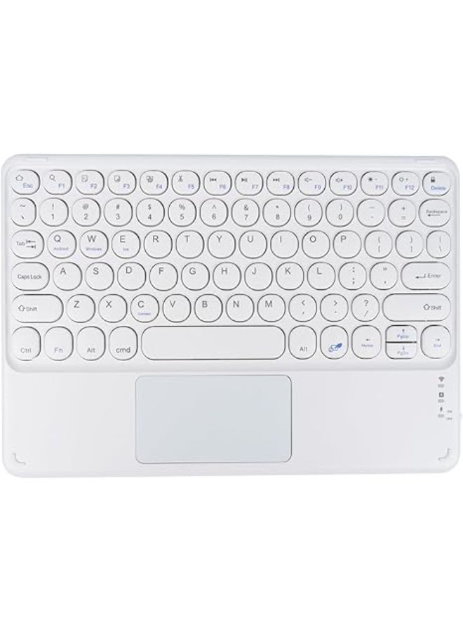 لوحة مفاتيح بلوتوث لاسلكية مع لوحة لمس 10 بوصة - خفيفة ونحيفة - عملية وسهلة الاستخدام لجميع الأجهزة (ايباد، أندرويد، ويندوز) - جودة عالية - Image 1
