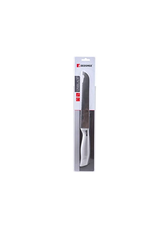 BERGNER Home Bg-4214-Mm Uniblade Bread Knife 20Cm, Silver - Image 3