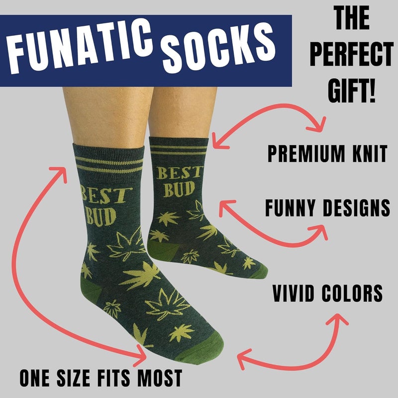 FUNATIC Store Funny and Crazy Socks with Sayings - Novelty Gifts for Men, Women, Teens - Image 2