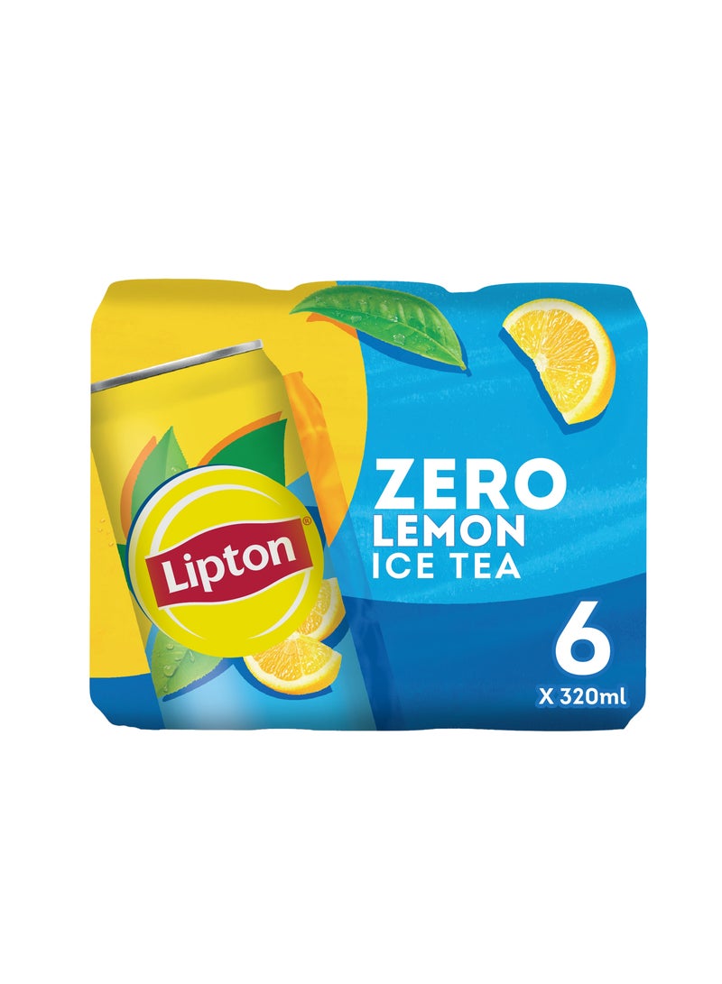 Lipton Zero Sugar Lemon Iced Tea 6 x 320ml