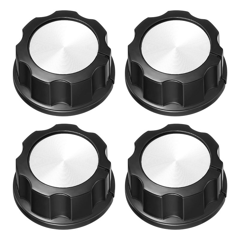 Universal Gas Stove Knobs Replacement 4Pcs Black Compatible with Oven Air Fryer Range Cooker - Image 2