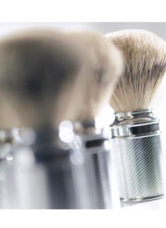 Muhle MÜHLE Traditional Silvertip Badger Shaving Brush | Chrome Plated Stainless Steel Handle | Luxury Shave Accessory for Men  - Image 4