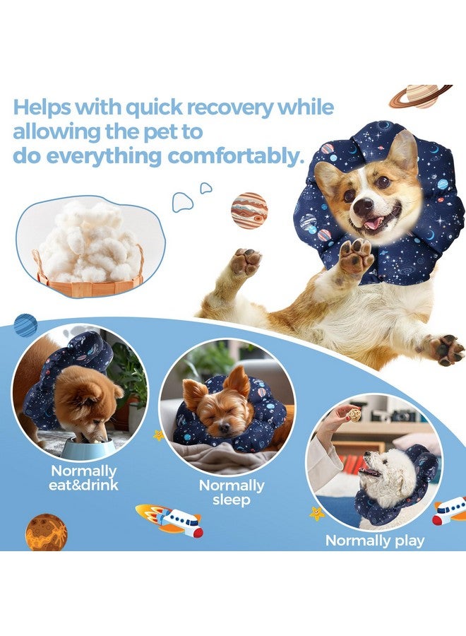 كومساف طوق ComSaf Soft Dog Recovery Collar، طوق مخروطي قابل للتعديل واقٍ للحيوانات الأليفة بعد الجراحة، طوق إليزابيثي مريح وخفيف الوزن للكلاب الصغيرة والقطط يمنع لعق الجروح ولا يحجب الرؤية - Image 4