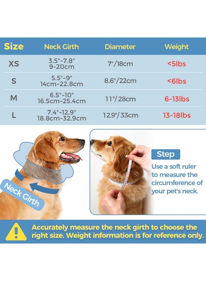 كومساف طوق ComSaf Soft Dog Recovery Collar، طوق مخروطي قابل للتعديل واقٍ للحيوانات الأليفة بعد الجراحة، طوق إليزابيثي مريح وخفيف الوزن للكلاب الصغيرة والقطط يمنع لعق الجروح ولا يحجب الرؤية - Image 2