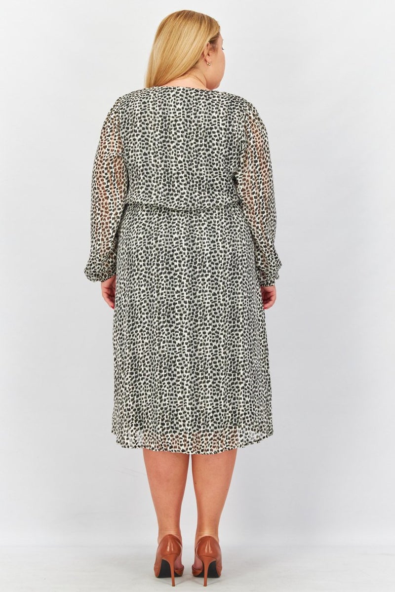 Fire & Glory Women Animal Print Midi Dress, Multicolor - Image 2