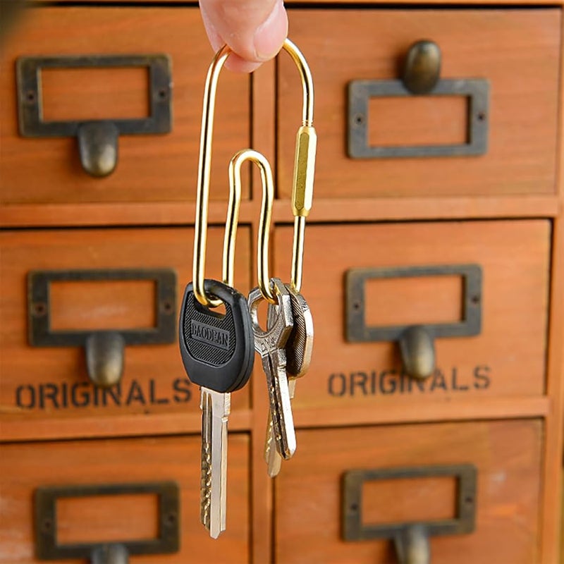 حامل مفاتيح براسي عتيق منظّم ومتين، زينة محايدة للجنسين للمكتب والمنزل والسفر - Image 5