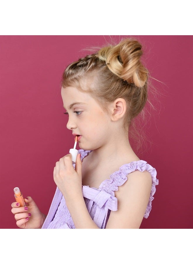 Miss NELLA Magic Spell Lip Gloss, Peach hydrating children Lip Gloss, watermelon scent, gentle on the skin. gives a sheer kiss of colour, with extra shine. - Image 2