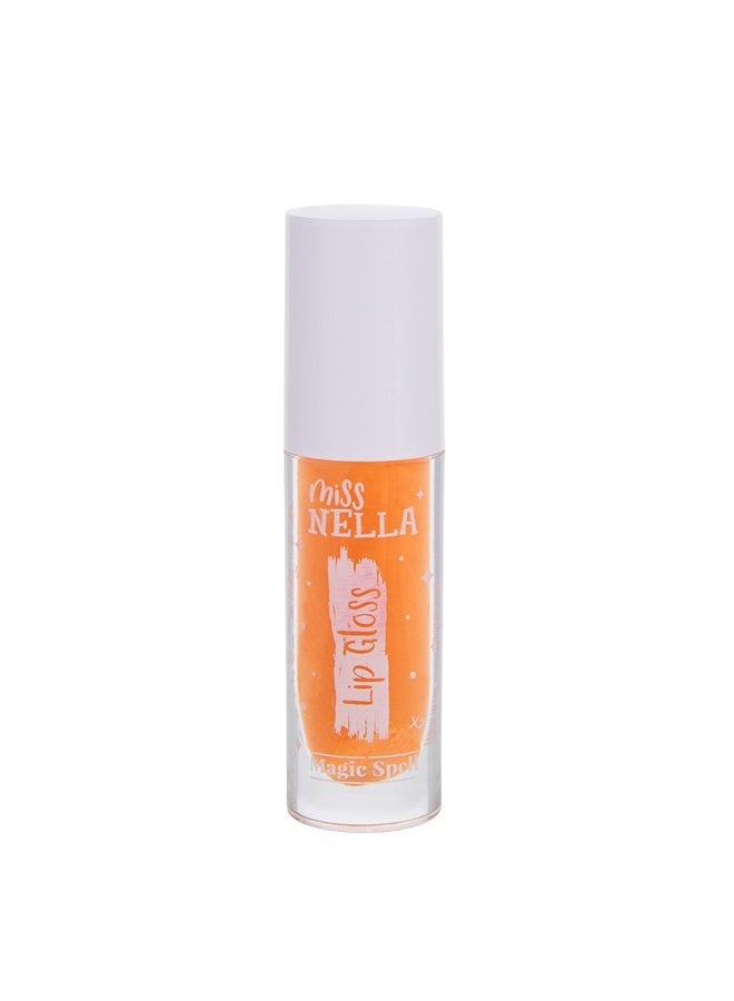 Miss NELLA Magic Spell Lip Gloss, Peach hydrating children Lip Gloss, watermelon scent, gentle on the skin. gives a sheer kiss of colour, with extra shine. - Image 5