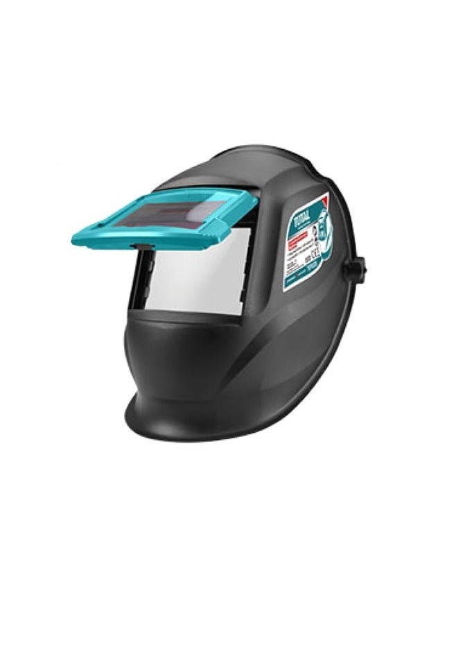 TOTAL TOTAL Auto Darkening Welding Helmet TSP9309 – Professional Solar-Powered Welding Helmet with Fixed Shade 11, 90×35mm Viewing Area, Instant Switching, UV/IR Protection for MIG, TIG, and Stick Welding  - Image 3