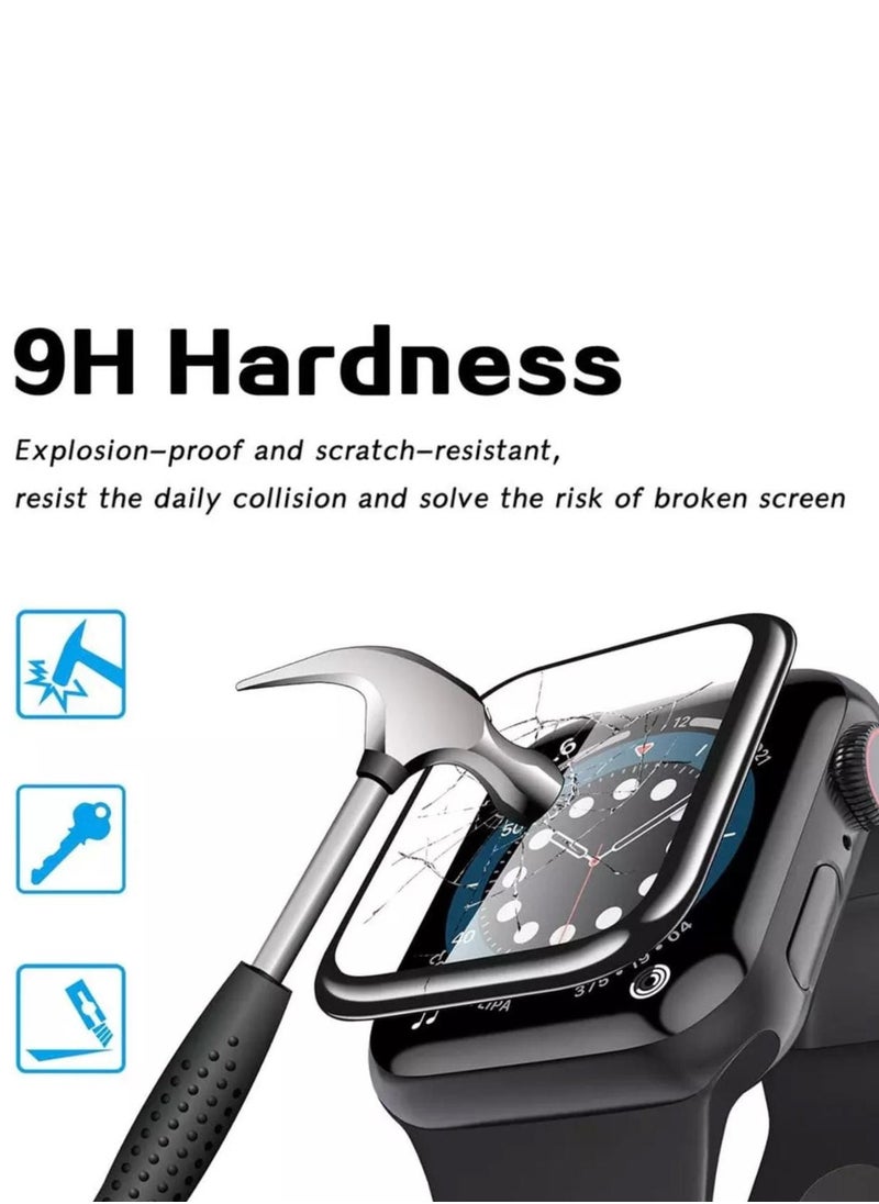 2 pieces Hard transparent nano screen protector for Apple Watch Series 8 size 41mm