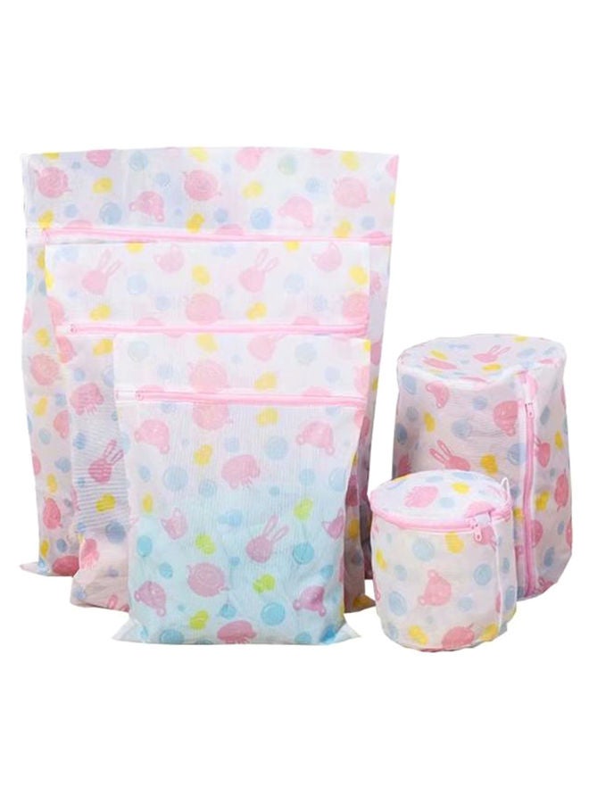 NIBEMINENT 5-Piece Printed Laundry Bag Multicolour 100grams - Image 1