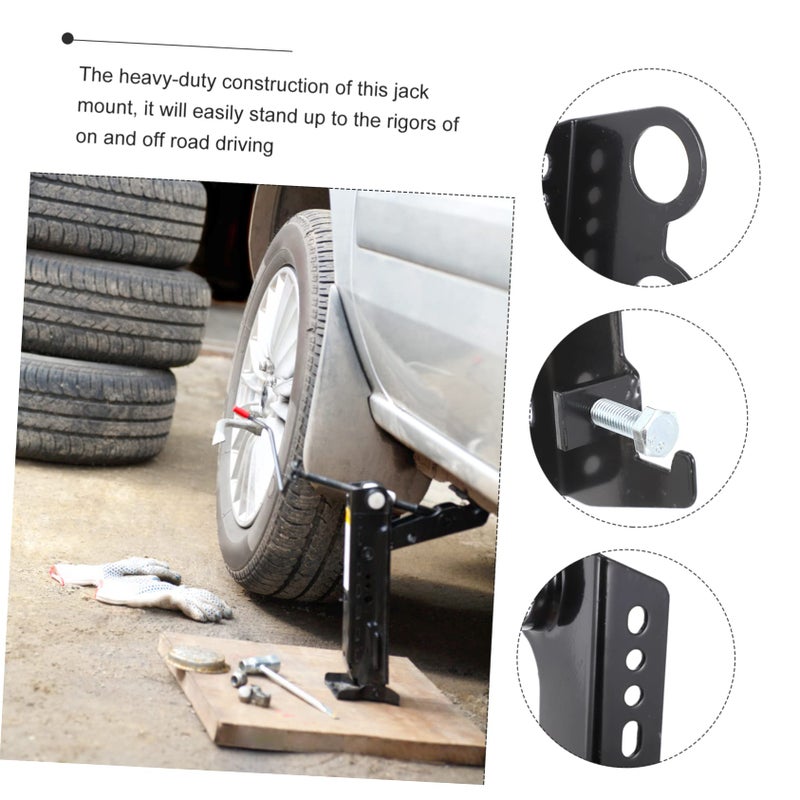 Universal Off Road Car Jack Mount Bracket Shovel Holder Roof Rack Fixer Tool - Image 5