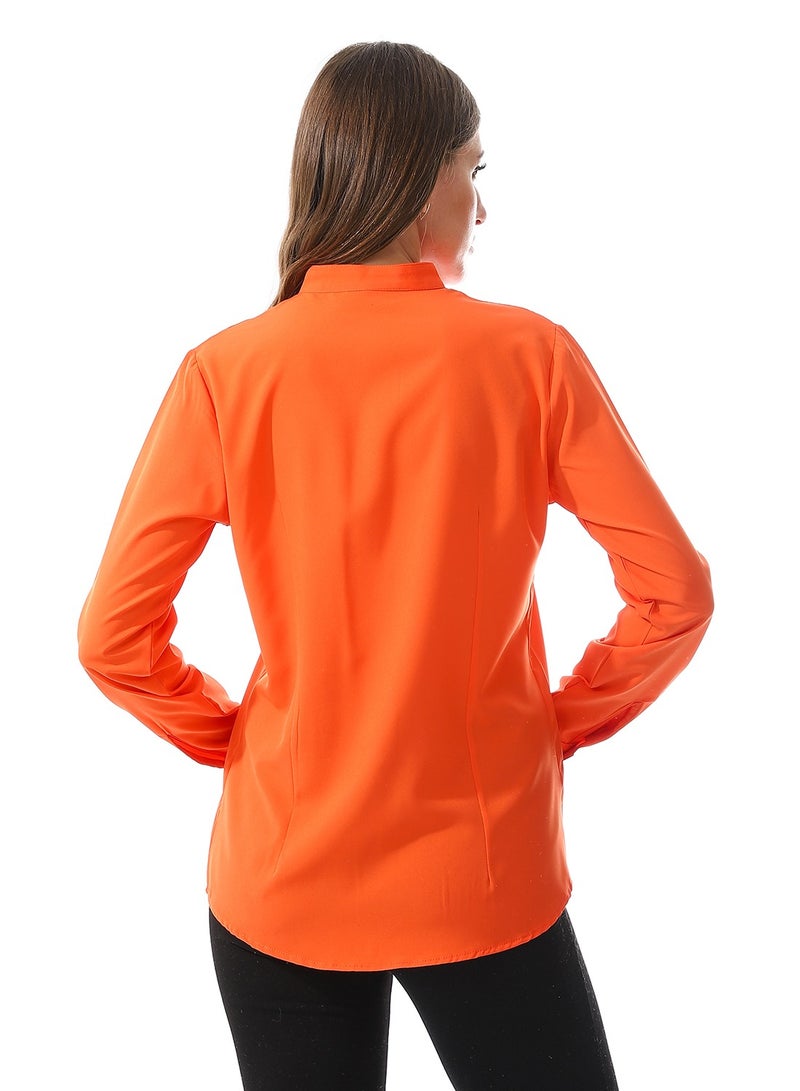 Master Jeans Women’s Casual Roll Up Sleeves Shirt - Image 3