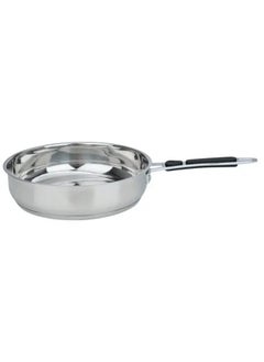 RUOQI Stainless Steel Frying Pan with Silicone Handle 26cm  - Image 1